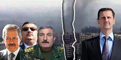 מי נשאר לצדו של הנשיא הסורי? אסד וכמה מהבכירים שערקו (צילום: רויטרס, AFP) (צילום: רויטרס, AFP)