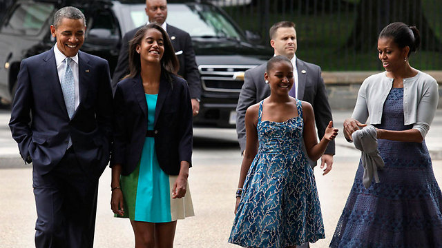 משפחת אובמה. יעזבו את וושינגטון? (צילום: רויטרס) (צילום: רויטרס)