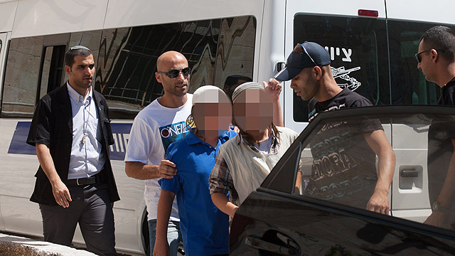 Bat Ayin youths were indicted for throwing Molotov cocktail at Arab cab (Photo: Ohad Zwigenberg)