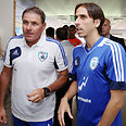 Benayoun (R) with coach Eli Guttman 