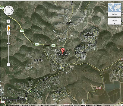 מפה של שכונת רמת טבעון (צילום: גוגל מפות) (צילום: גוגל מפות)