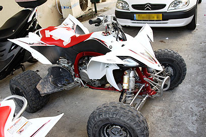 הטרקטורון שהחרימה המשטרה (צילום: אבי מועלם)