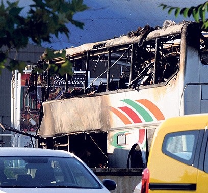 Scene of Burgas bombing (Archive photo: EPA)