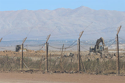 צה"ל מבצר את הגבול הסורי (צילום: ירון ברנר) (צילום: ירון ברנר)
