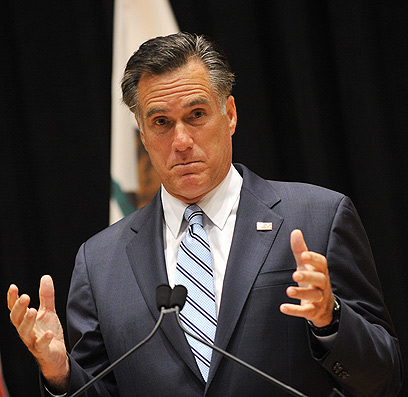 רומני. בפומבי נקט מילים חריפות פחות (צילום: AFP)