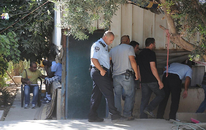 Domestic dispute? Murder scene in Rahat (Photo: Herzl Yosef) 