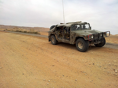רכב האמר של יחידת קרקל. מחייב הכשרה מיוחדת (צילום: יואב זיתון) (צילום: יואב זיתון)