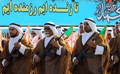 לוחמי בסיג' ממוצא ערבי (צילום: AFP) (צילום: AFP)