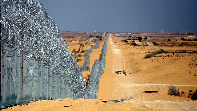 The then-new fence bordering Egypt seen in 2012 (Photo: Roee Idan)