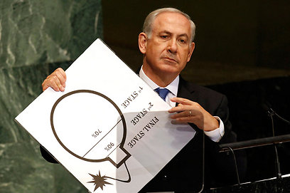 נתניהו בעצרת האו"ם. איפה המעשים? (צילום: רויטרס) (צילום: רויטרס)