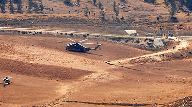 IDF chopper in are where drone was downed