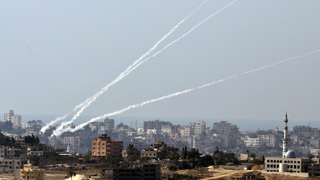 Qassam rockets fired at Israel from Gaza in 2012 (Photo: AFP)