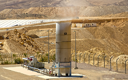 לפיד שריפת ביו-גז באתר אפעה (צילום: באדיבות טכנוגרפיקס בע"מ) (צילום: באדיבות טכנוגרפיקס בע