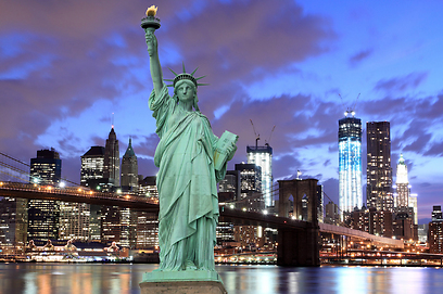 אנחנו פחות באים מבעבר. פסל החירות במנהטן (צילום: Sutterstock) (צילום: Sutterstock)