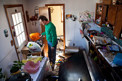 בית שנפגע בסטייטן איילנד (צילום: AFP) (צילום: AFP)