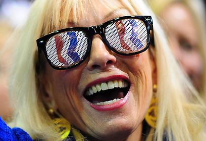 תומכת נלהבת של המועמד הרפובליקני, מיט רומני, בווירג'יניה (צילום: AFP) (צילום: AFP)