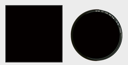 מימין – פילטר ND עגול, משמאל – פילטר ND מרובע (צילום: תומר רצאבי, גליץ) (צילום: תומר רצאבי, גליץ)