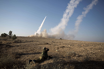 כיפת ברזל באזור באר שבע (צילום: AFP) (צילום: AFP)