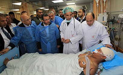 בית החולים שיפא בעזה (צילום: AFP) (צילום: AFP)
