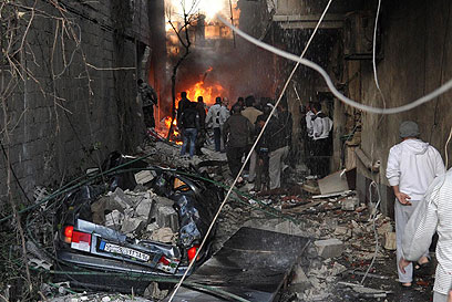 זירת הפיגוע בדמשק (צילום: AFP) (צילום: AFP)