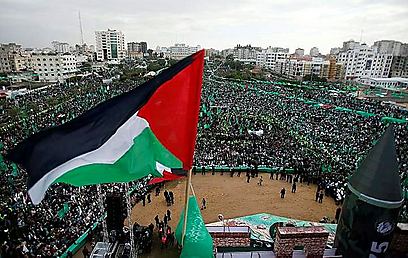 Gaza celebrating Hamas' 25 years (Photo: Reuters) (Photo: Reuters)