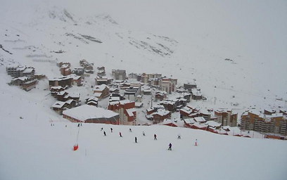 גובה השלג בפסגה: 245 ס"מ. ואל טורנס (צילום: חן גולן) (צילום: חן גולן)