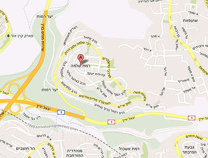 שכונת רמת שלמה  (צילום:  google maps) (צילום:  google maps)