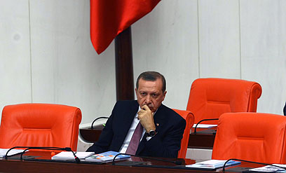 "טורקיה ביצעה רפורמות במערכת המשפט והחינוך". ארדואן (צילום: AFP) (צילום: AFP)