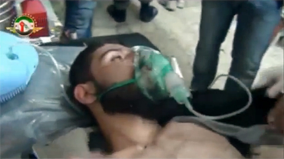 נפגע מגז כימי בסוריה ()