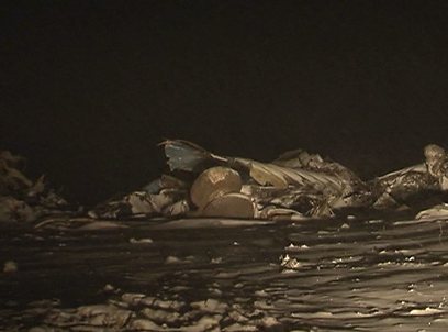 שרידי המטוס שהתרסק בקזחסטן (צילום: רויטרס) (צילום: רויטרס)
