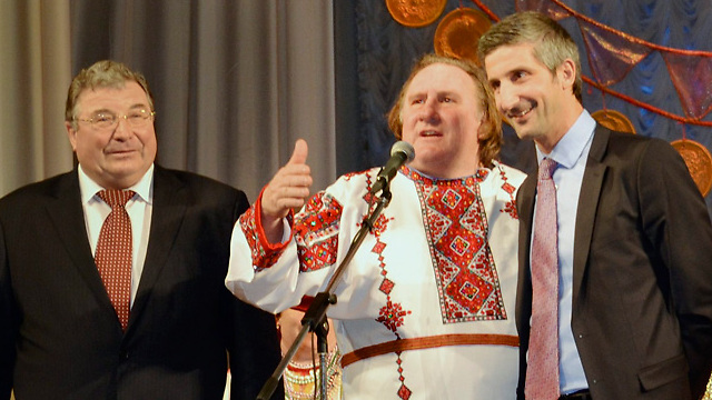 Жерар Жепардье в Саранске, столице Мордовии. 2013 год. Фото: AP