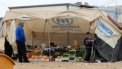 מחנה פליטים סורי בירדן (צילום: רויטרס) (צילום: רויטרס)