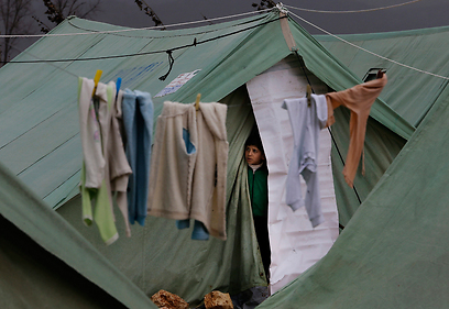 פליטים סורים בלבנון (צילום: AP) (צילום: AP)