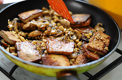 אפשר גם עם קינואה: תבשיל טופו ופטריות (צילום: גל אשכנזי) (צילום: גל אשכנזי)
