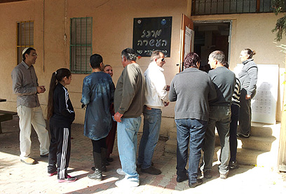 הצבעה בבית שאן (צילום: חגי אהרון) (צילום: חגי אהרון)