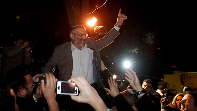 Michael Ben-Ari on the eve of the 2013 elections (Photo: Haim Zach)