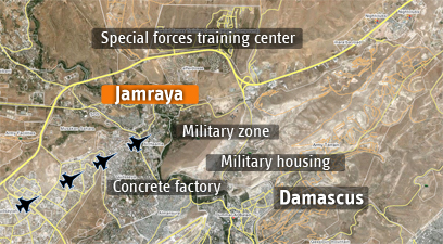 Route taken by IAF jets
