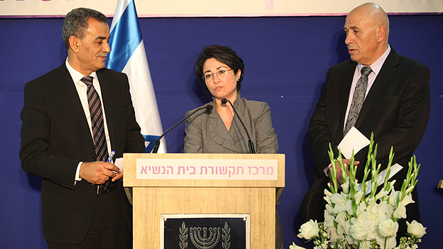 Zahalka, Zoabi and Ghattas (Photo: Gil Yohanan)
