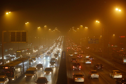 זיהום האוויר בבייג'ינג (צילום: רויטרס) (צילום: רויטרס)