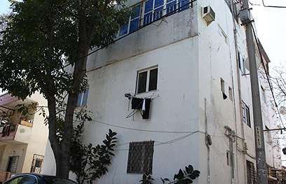 הבניין שבו הוחזק החטוף (צילום: מוטי קמחי) (צילום: מוטי קמחי)