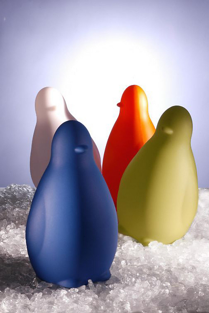 מנורות פינגווין במגוון צבעים (צילום: קמחי תאורה) (צילום: קמחי תאורה)