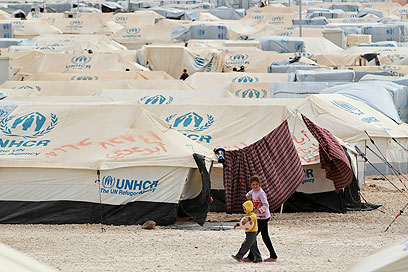 מחנה הפליטים זעתרי בירדן (צילום: רויטרס) (צילום: רויטרס)