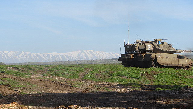 Reserve Battalion 9 exercise in the Golan Heights (Photo: IDF Spokesman)