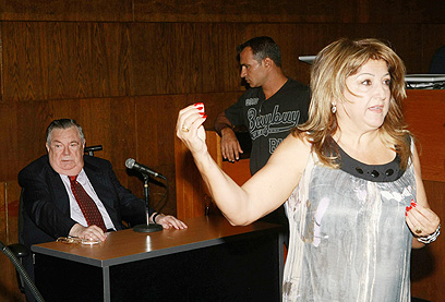 זקן ודכנר בבית המשפט (צילום: יריב כץ) (צילום: יריב כץ)