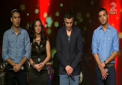 ארבעת המתחרים המאוכזבים: מתניה טיירי, חן בן עמי, עדן גבאי ודניאל כהן (צילום: ערוץ 2) (צילום: ערוץ 2)