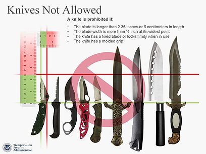 סכינים שעדיין אסור לשאת (צילום: רויטרס) (צילום: רויטרס)