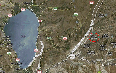מיקום הכפר ג'מלה (צילום: Google Maps) (צילום: Google Maps)