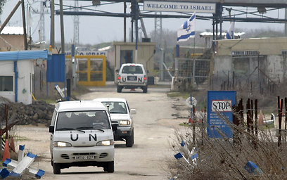 כוחות או"ם בגבול סוריה (צילום: AFP) (צילום: AFP)