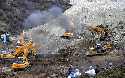 "לא נמצאו ניצולים". המפולת במכרה בטיבט (צילום: AP) (צילום: AP)