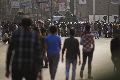 העימותים בקהיר, הערב (צילום: AFP) (צילום: AFP)